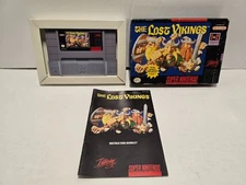 Lost Vikings Super Nintendo SNES Complete in Box CIB