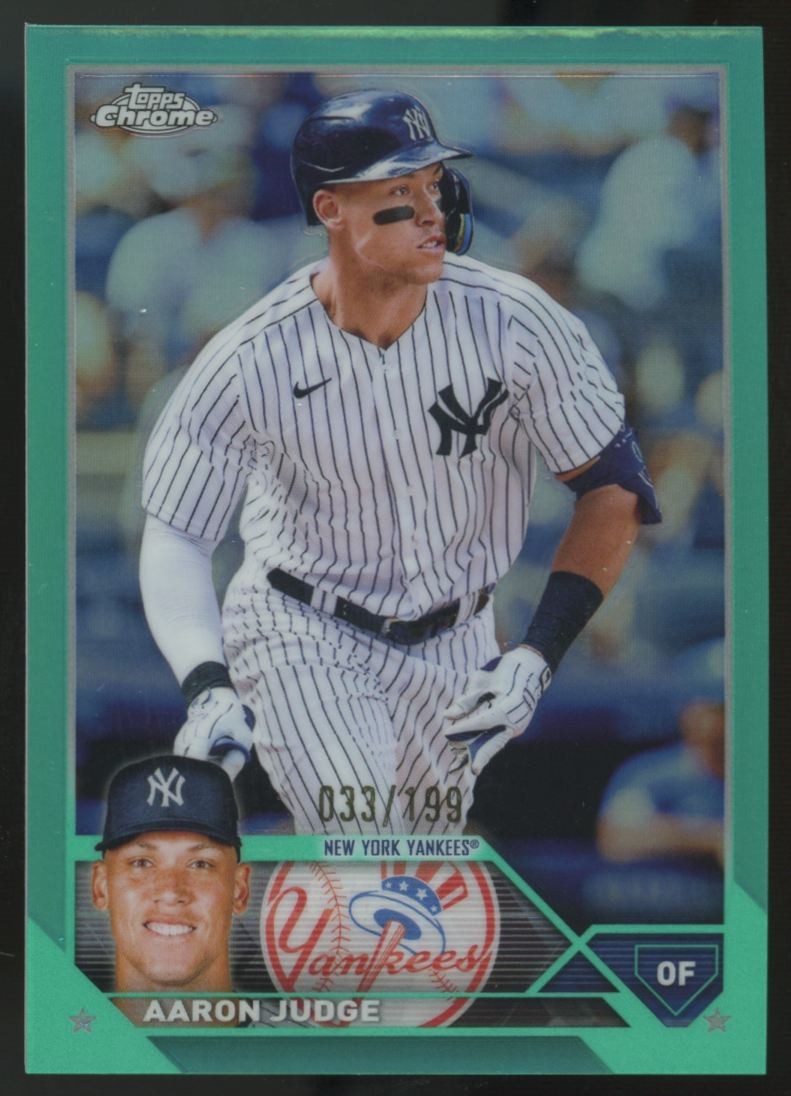 2023 Topps Chrome Aaron Judge Aqua Refractor /199 #62