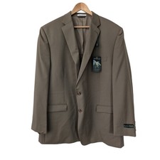 Lauren Ralph Lauren 2-Button Blazer Ultraflex 52L Brown 100 Wool NWT 425