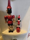  Pinocchio Wooden Dolls Jointed Limbs Painted Lot  — photo 3