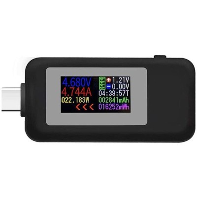10 in 1 USB Type C Bi-directional Tester DC Voltage Current Capacity Meter