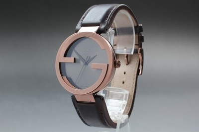 [Exc+5] GUCCI Interlocking 133.2 Black Bronze Herren Quarzuhr aus JAPAN