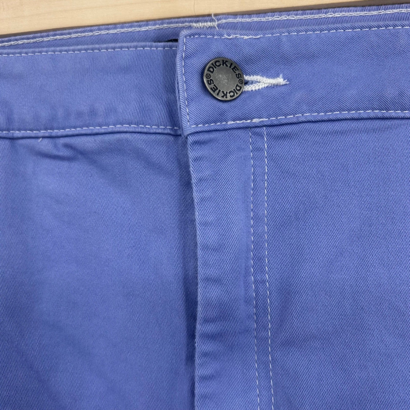 Dickies Womens Carpenter Pants Periwinkle Blue Utility Workwear Size 29R image 2