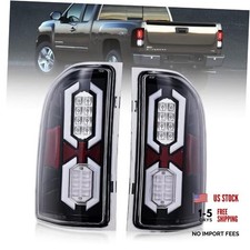 LED Tail Light Assembly Compatible with 2007-2013 Chevy Silverado LED Clear