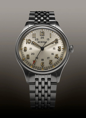 BENRUS 3061 BOR Automatic Swiss Made Men's Watch ETA 2892 Sapphire Crystal Steel