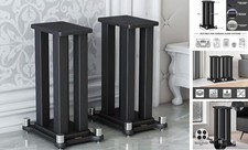 A Pair of Speaker Stands, Bookshelf Speaker Stand Steel Frame 70cm/27.5in