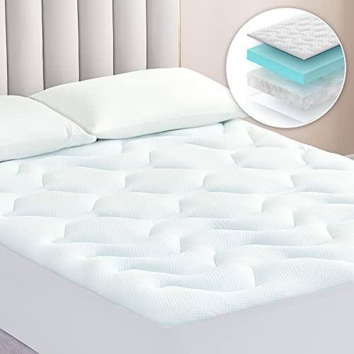 Kingsize Memory Foam Gel Mattress Topper Pad
