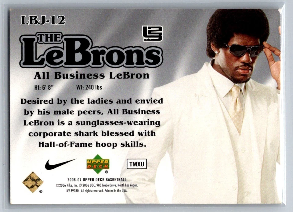 2006-07 Upper Deck LeBron James The LeBrons Hot Pack #LBJ-12 - Image 2 of 2