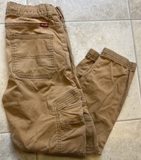 Wrangler Khaki Jogger Pants Boys Size 10 Regular Drawstring Waistband