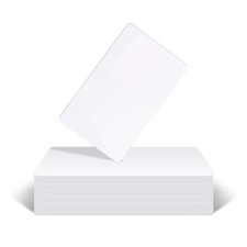 100 Pack - Premium Blank PVC Cards - CR80 30 Mil Graphic Quality White Plasti...