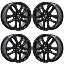 17 Lexus Is300 Isturbo Gloss Black Wheels Rims Oem Set 74354 17 Lexus Is300 Isturbo Gloss Black Wheels Rims Oem Set 74354