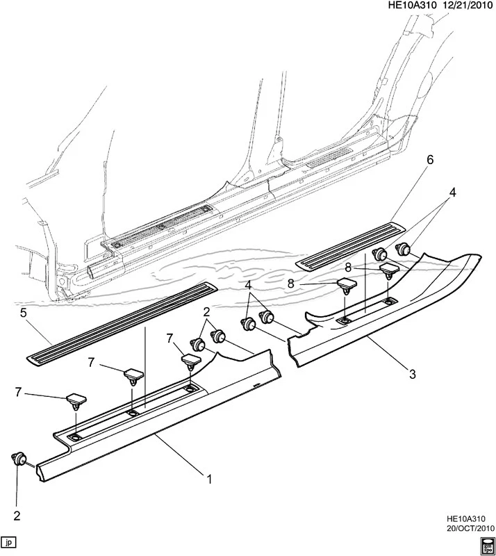 Genuine Holden Scuff Sill Plates Plain F&R VE VF VF2 SS SSV SV6 Commodore HSV - image 1 of 4