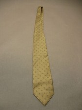 NWT Calvin Klein Size 15 Mens Beige 100% Silk Made in USA Adjustable Neck Tie 7H