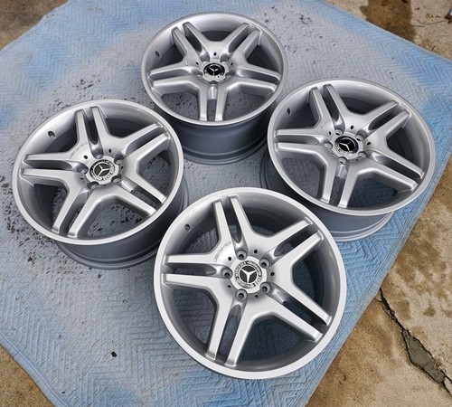 18" NEW REFINISH OEM FACTORY MERCEDES AMG WHEELS S55 S400 S420 S500 S550 S600 CL - Picture 2 of 11