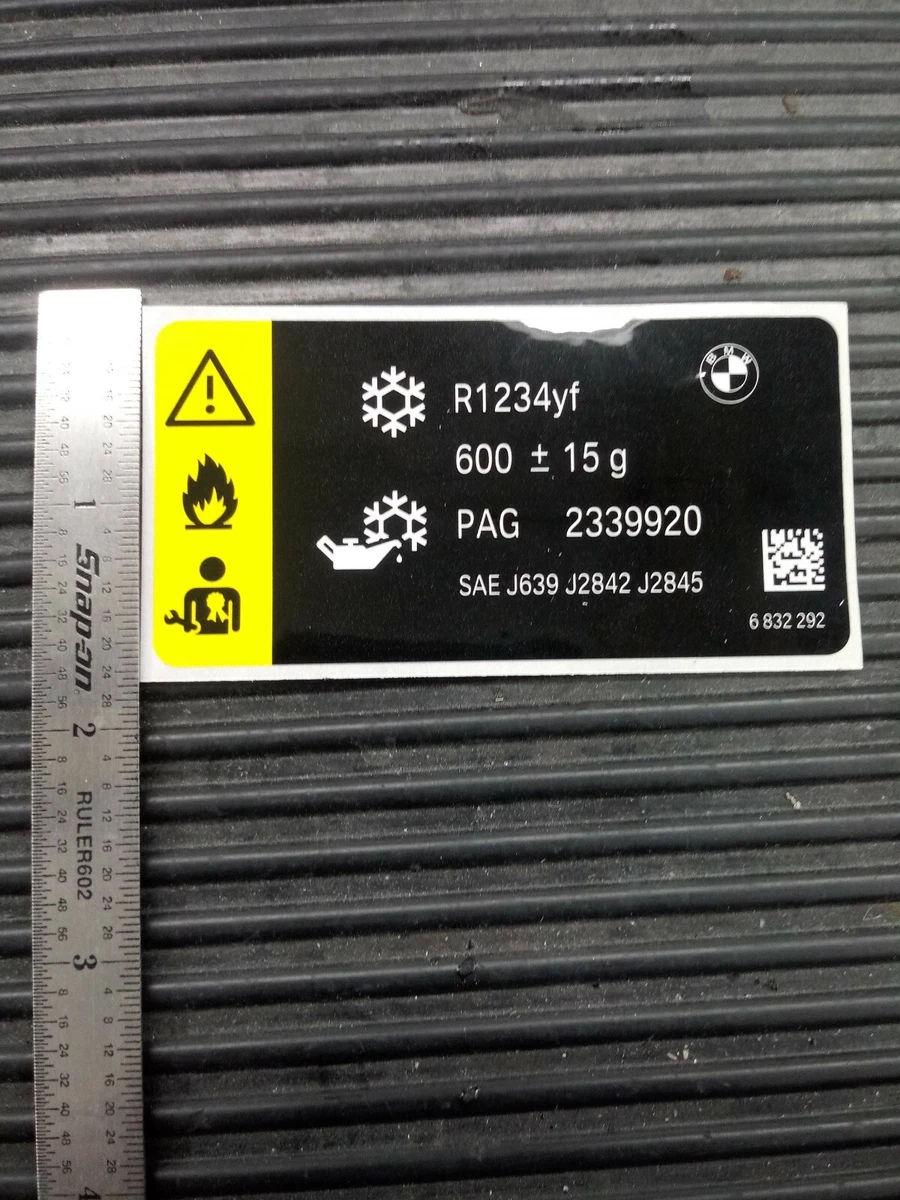 NEW Original BMW label, Coolant 600 +/15 G 71236832292 | eBay