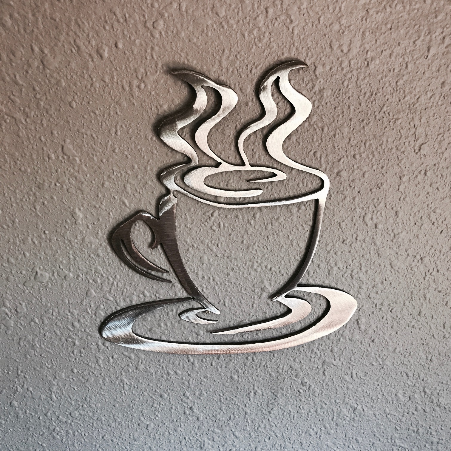 Coffee Cup Metal Art Skilwerx 8 x 7 Caffeine 11 eBay