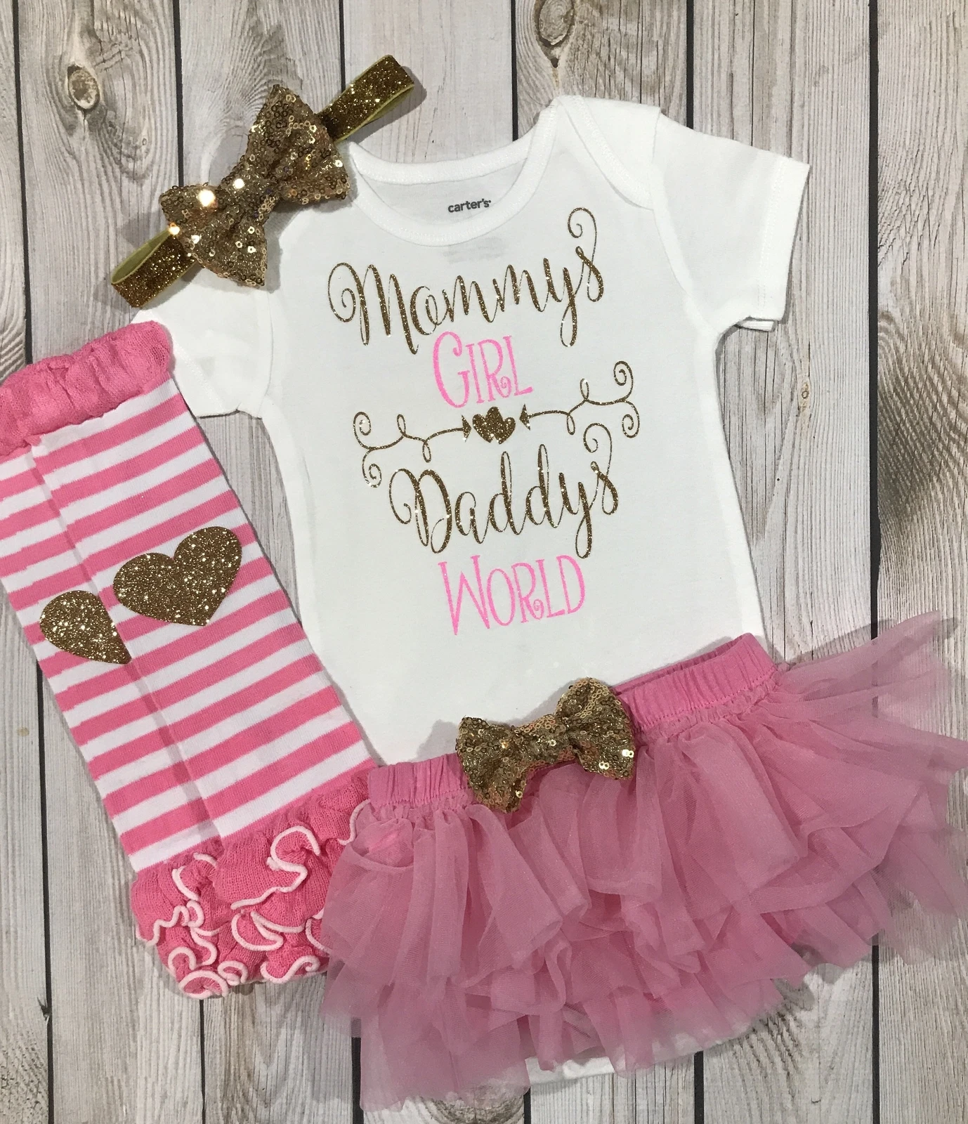 Baby girl outfit, coming home baby girl outfit, baby girl clothing, I'm my daddy