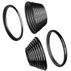 Neewer 18 Pieces Camera Lens Filter Ring Adapter Kit Step Up and Step Down Ring