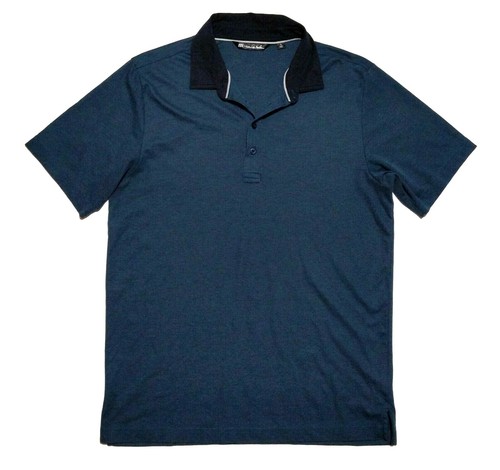 Travis Mathew Polo Shirt Mens L Short Sleeve Sacramento Green Golf EUC