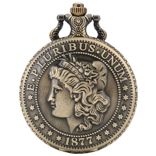 49008 - Invicta Vintage Americana Pocket Watch - 47mm, Bronze NIB  display picture 1
