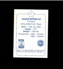 Philadelphia 76ers 1984 Season Sports Trading Cards Philadelphia 76ers 1984 Season Sports Trading Cards