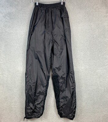 Firstgear Rain Pants Mens Small Black Intersport Motorcycle Bike Wind Foldaway