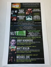 2013 Wilmington NC SOAPBOX concert poster ~ ANDREW W.K.,THE CARVERS,MOBB DEEP...