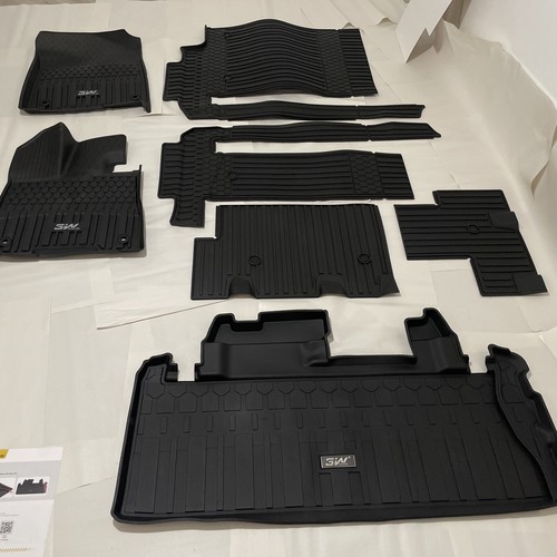 Alfombrillas y revestimiento de carga 3W para: alfombrillas de coche TPE Toyota Sienna 8 asientos 2021 - 2025 - Imagen 23 de 24