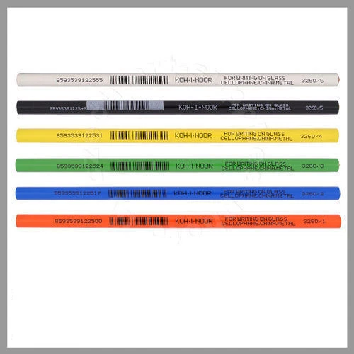 CHINAGRAPH PENCILS CHINA MARKERS WRITE ON PLASTIC GLASS CERAMIC GLOSSY SURFACES