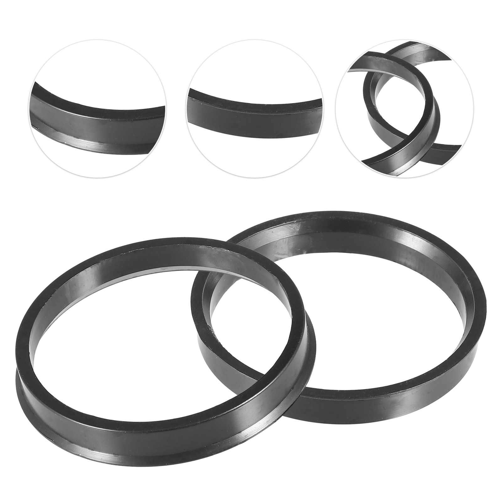 Kit 4 Bagues De Centrage 69,1 Mm - 57,1 Mm Pour Jantes Aluminium - Zentrierringe Plastique ABS