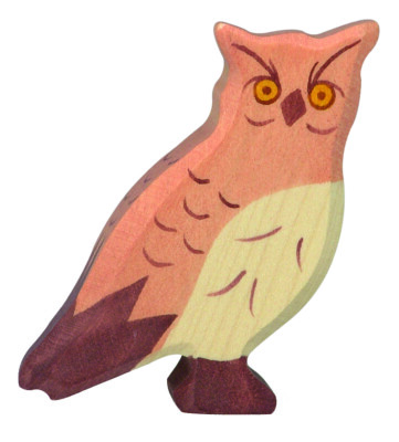 UHU von Holztiger Holzuhu Holzeule Eule Nachtvogel Wildvogel Holztier Holzvogel