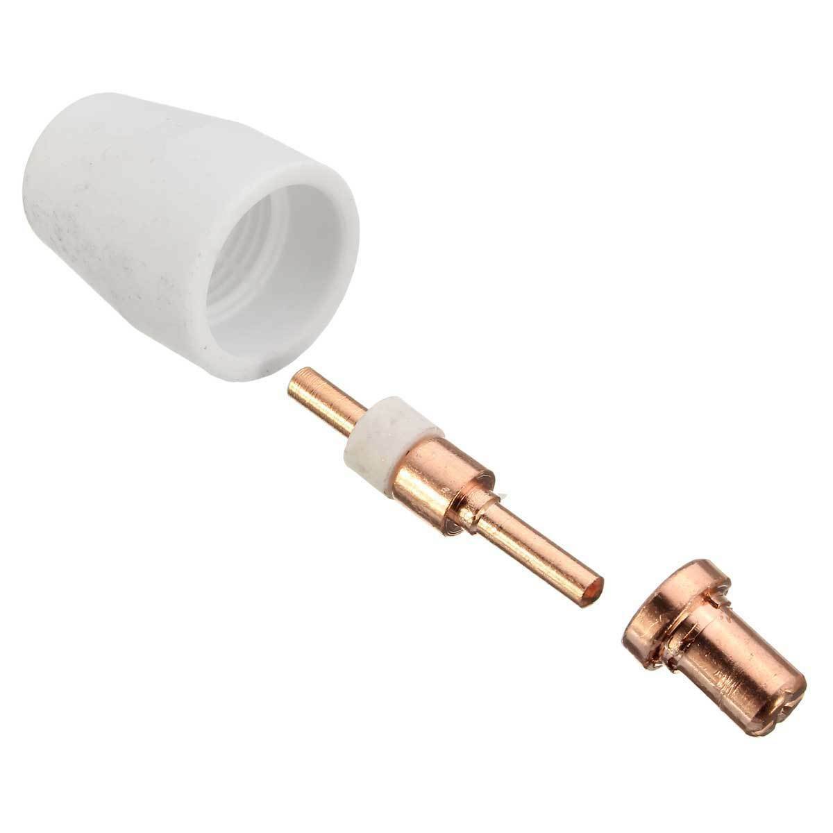 100 PCS Plasma Tip Buse électrode,Plasma Decoupe Electrode Tip Buse,Air Decoupe Au Plasma Consommablesdecoupeur Plasma Pour Lg 40 Pt 31 Cut40 Cut50 88952283 - Foto 4