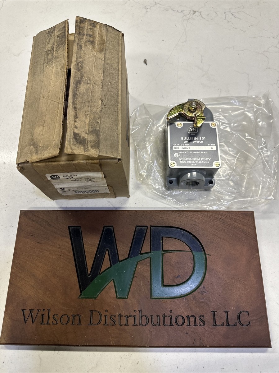 New Allen Bradley 801-CMC21 Fork Lever Limit Switch Series A NIB