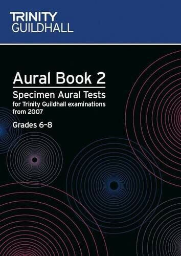 Trinity Aural Book 2 Specimen Aural Tests 2007+ Grades 6-8 Music Book & CD !!