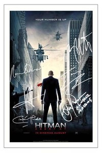Hitman Agent 47 Cast Multi Signed Photo Print Autograph Poster Ebay