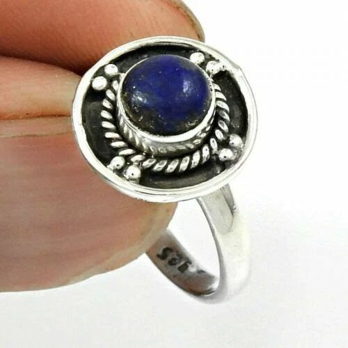 Gioielli di lusso in argento con pietra principale lapislazzulo 925 parti su 1000