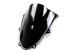 ABS Black Double Bubble Windshield Windscreen for 2017-2024 Suzuki GSXR1000