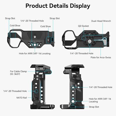 SmallRig Camera Cage for Sony Alpha 7 III / Alpha 7R III Camera