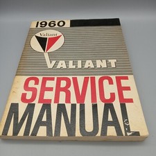 1960 Valiant Shop Service Technical Manual Valiant V-200 V-100 Sedan Suburban