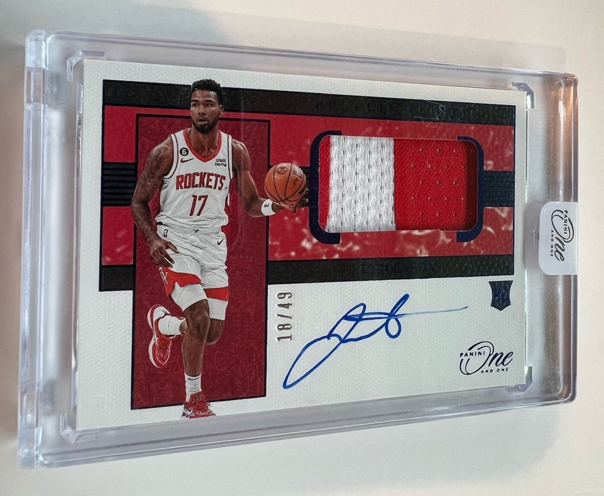 2022-23 Panini One and One Rookie Tari Eason /49 Blue Patch Auto 