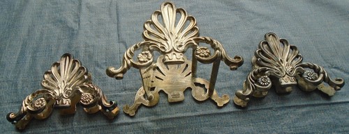 Knife Spoon Fork Caddies 3 Pieces Leonard Italy Silverplated - Picture 5 of 5