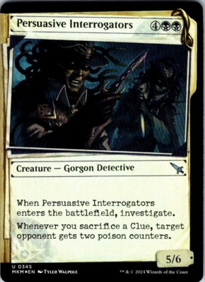 Magic the Gathering Foil Persuasive Interrogators Showcase Murders Karlov Manor