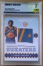 Jarace Walker 2023-24 Panini Hoops Rookie Sweaters RC Golden Grading 9 Mint