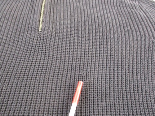 Covington Pullover Quarter Zip Mens XXL Knit Black Ribbed Cotton Long Sleeve - Picture 3 of 9