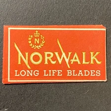 Norwalk Razor & Blade Newark, NJ c1940's-50's Shaving Razor Blade Packet