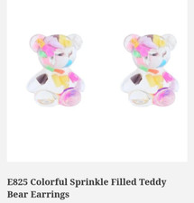 Colorful Teddy Bear Earrings
