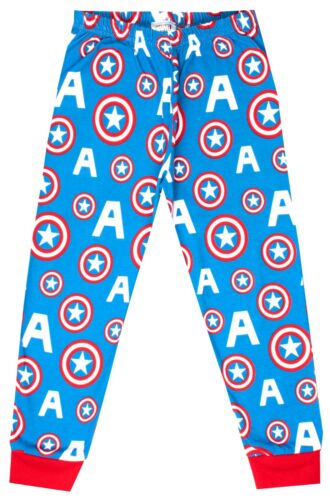 Set Pigiama Marvel Captain America per Ragazzo Età 3-10 Disponibile | Manica Lunga - Foto 3 di 9