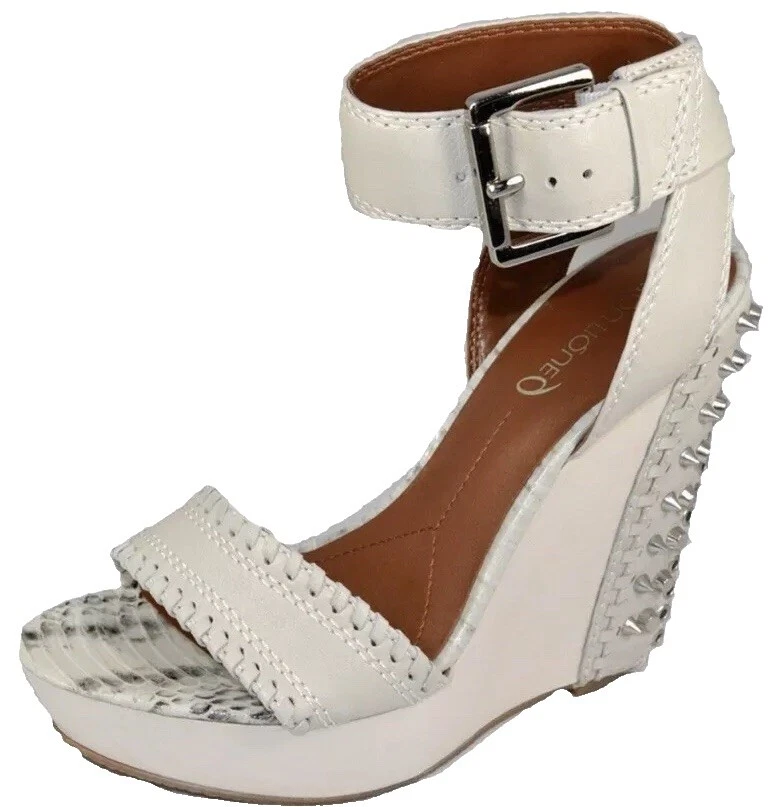 Parte superior feminina de couro Boutique 9 wedge