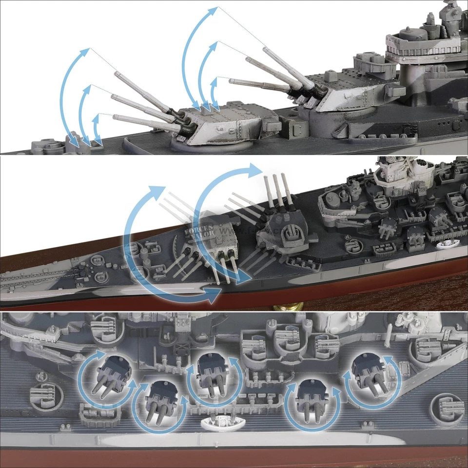 FOV Forces Of Valor 861131B 1/700 Scale USS Missouri BB-63 Battleship Diecast - Image 2 of 4