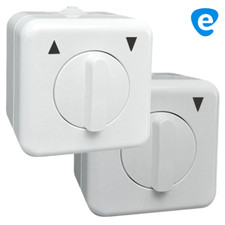 Knebelschalter Schalter Taster IP44 AP Aufputz für Rollladenmotor Markisenmotor